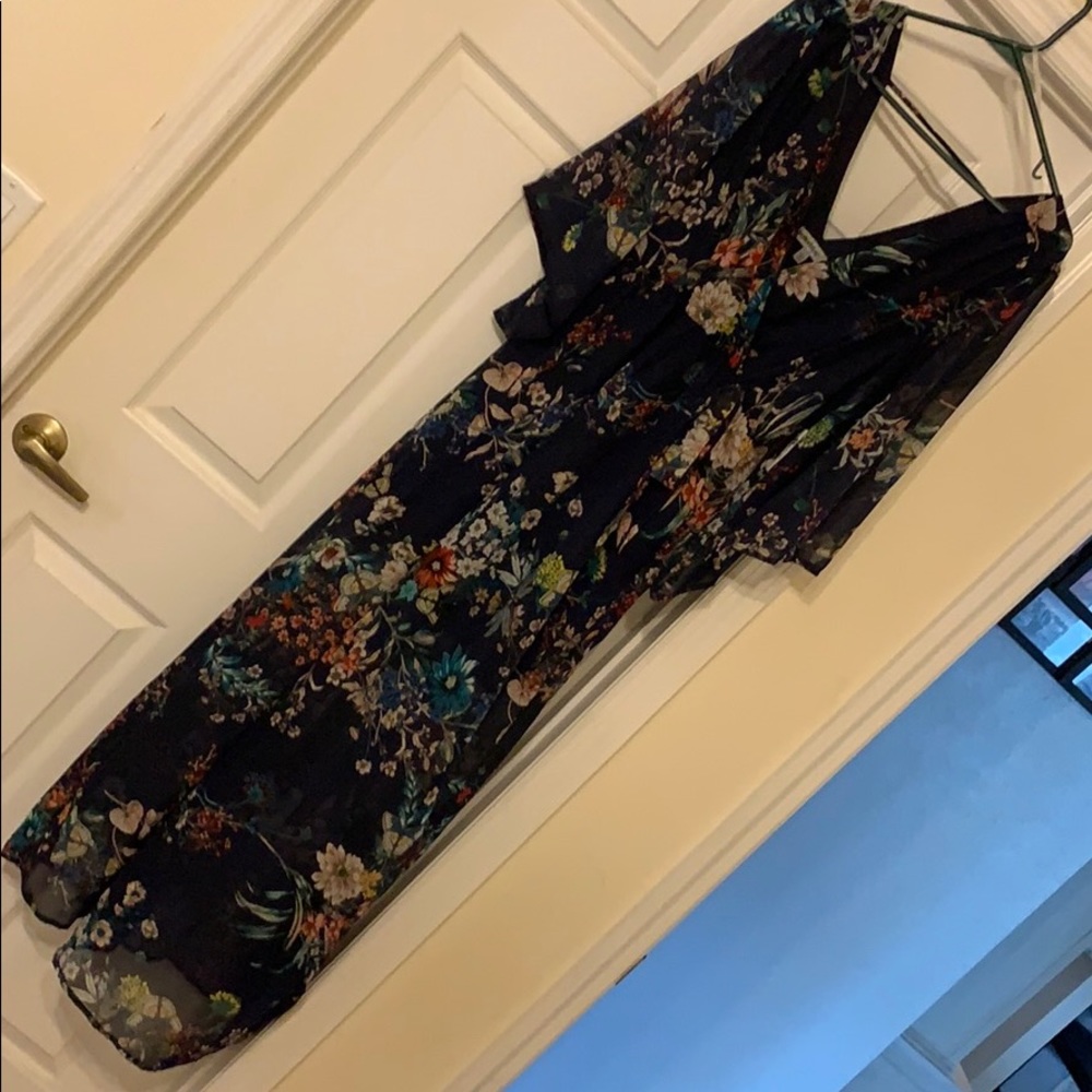 Floral Bailey Blue maxi dress